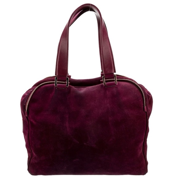 JimmyChoo (retail $2295) Justine suede/leather bag - Picture 5 of 12